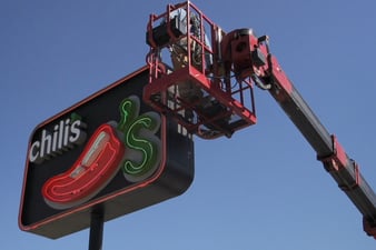 chilis cabinet sign maintenance