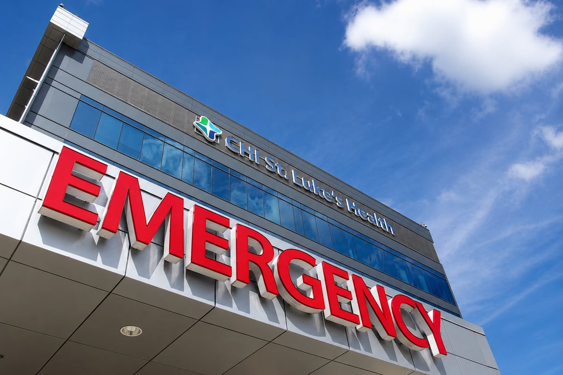 CHI St Lukes Emergency Sign_1100x733