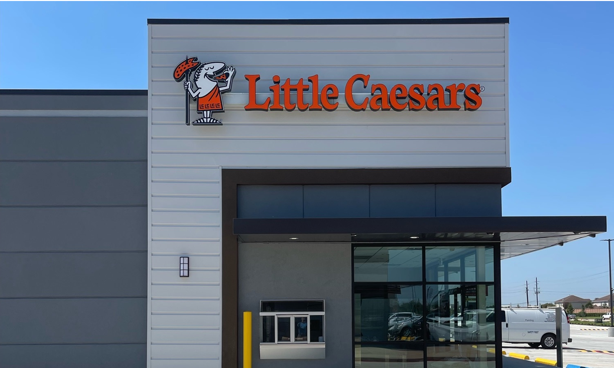 Little Caesars Building Signage