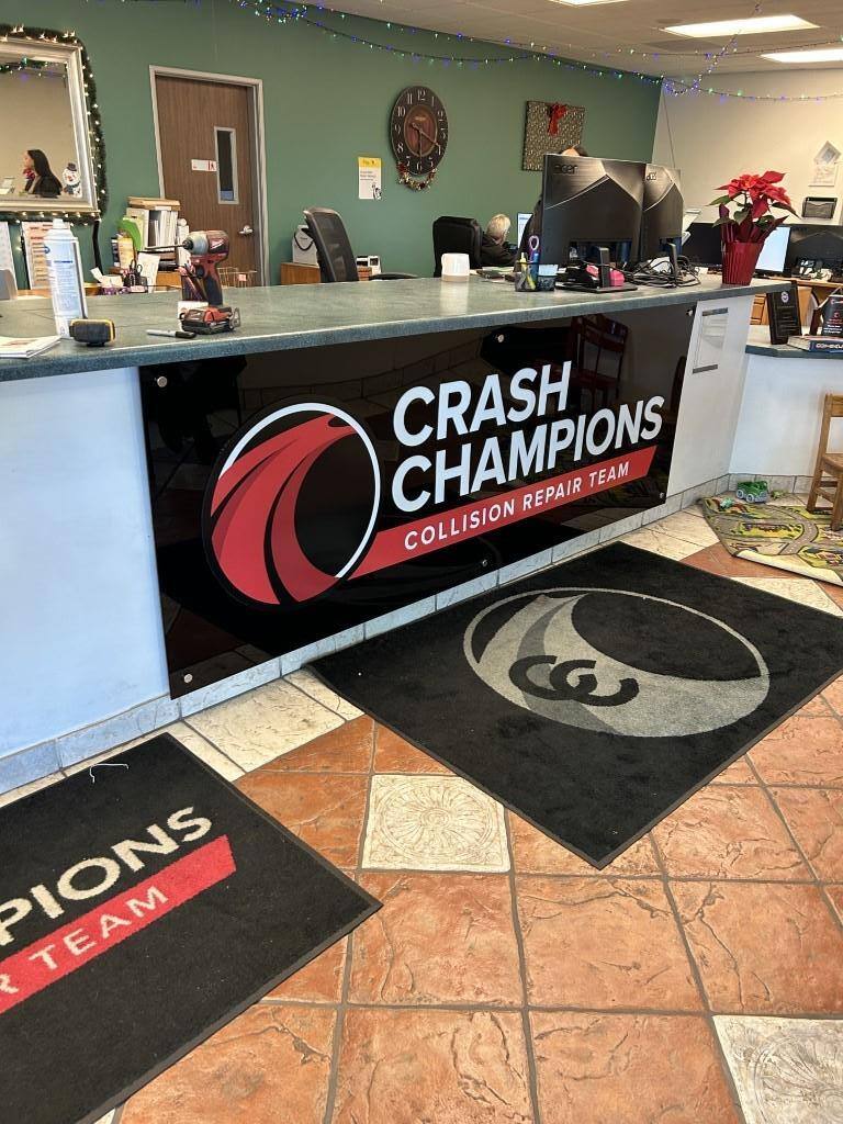 Crash Champions Sign DInterior sign