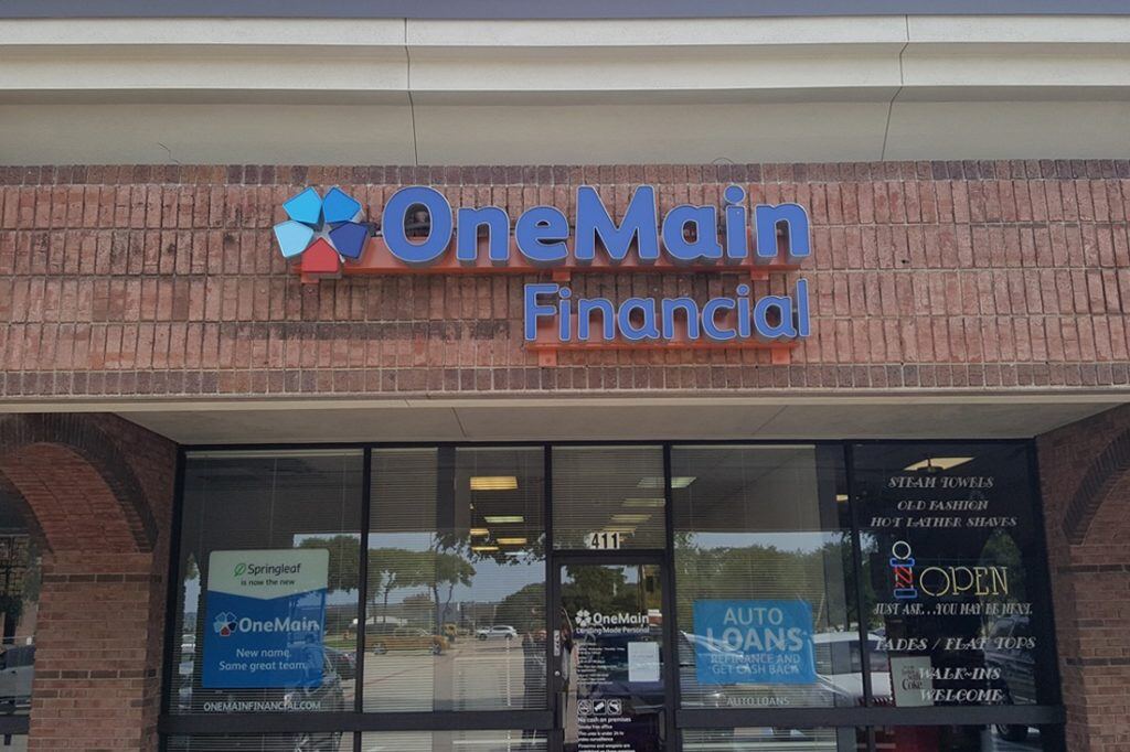 Onemain financial channel letters