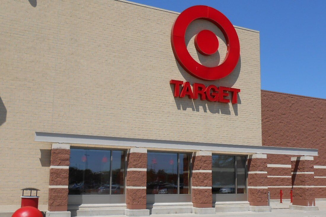 Target channel letters and logo