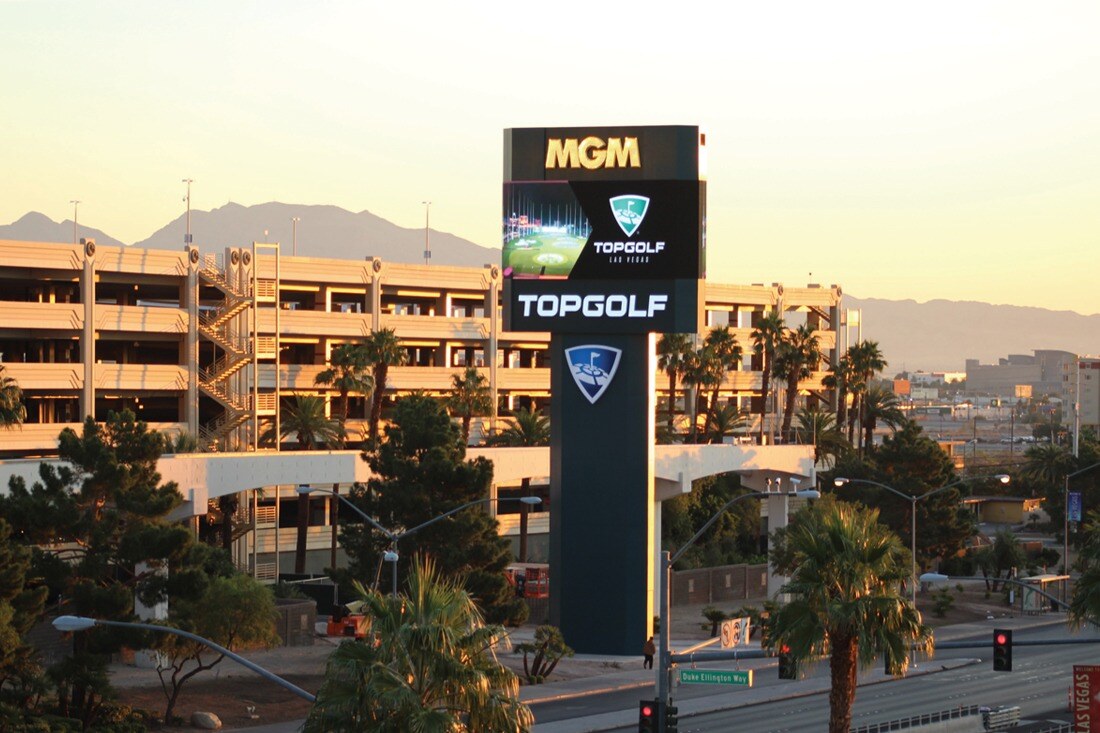 Topgolf LasVegas Signage 