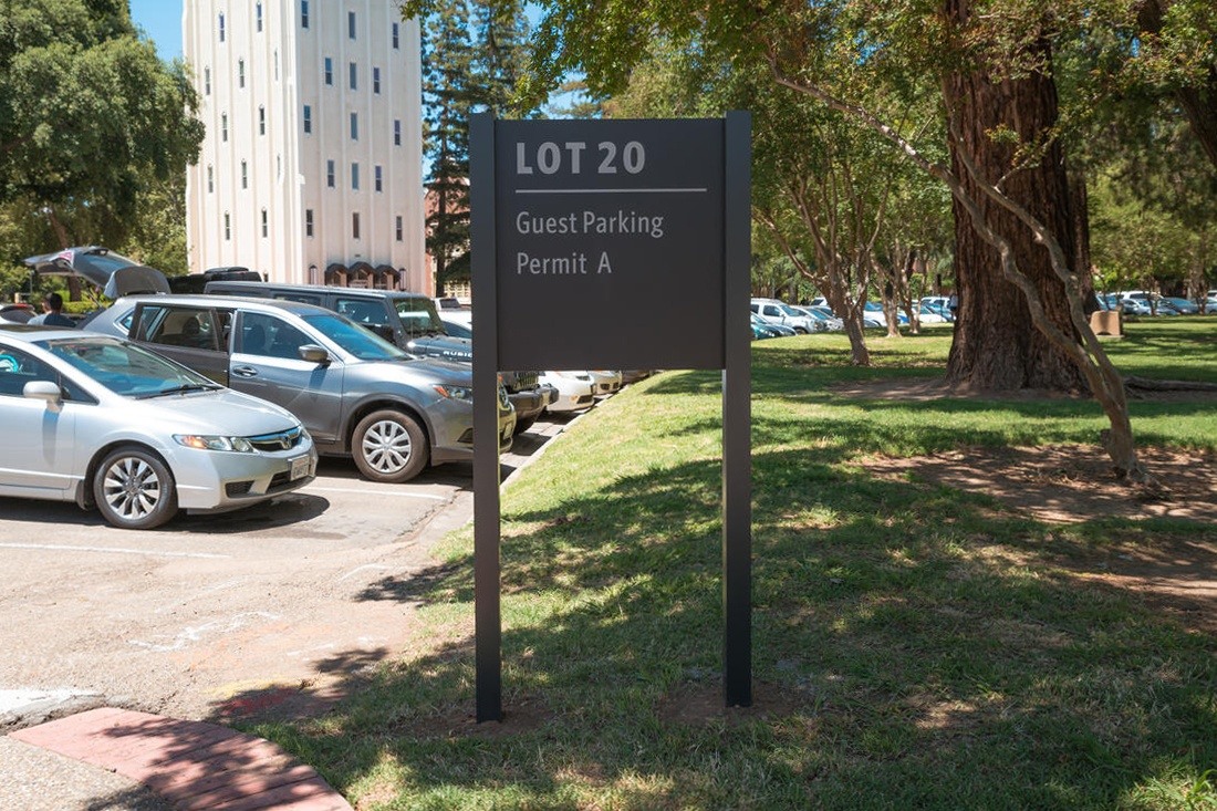 University of the Pacific Map Sign Close Up