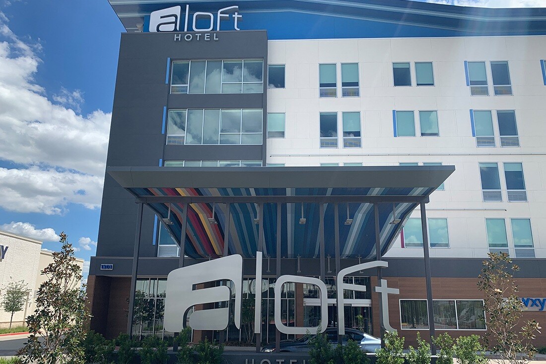 aloft channel letters