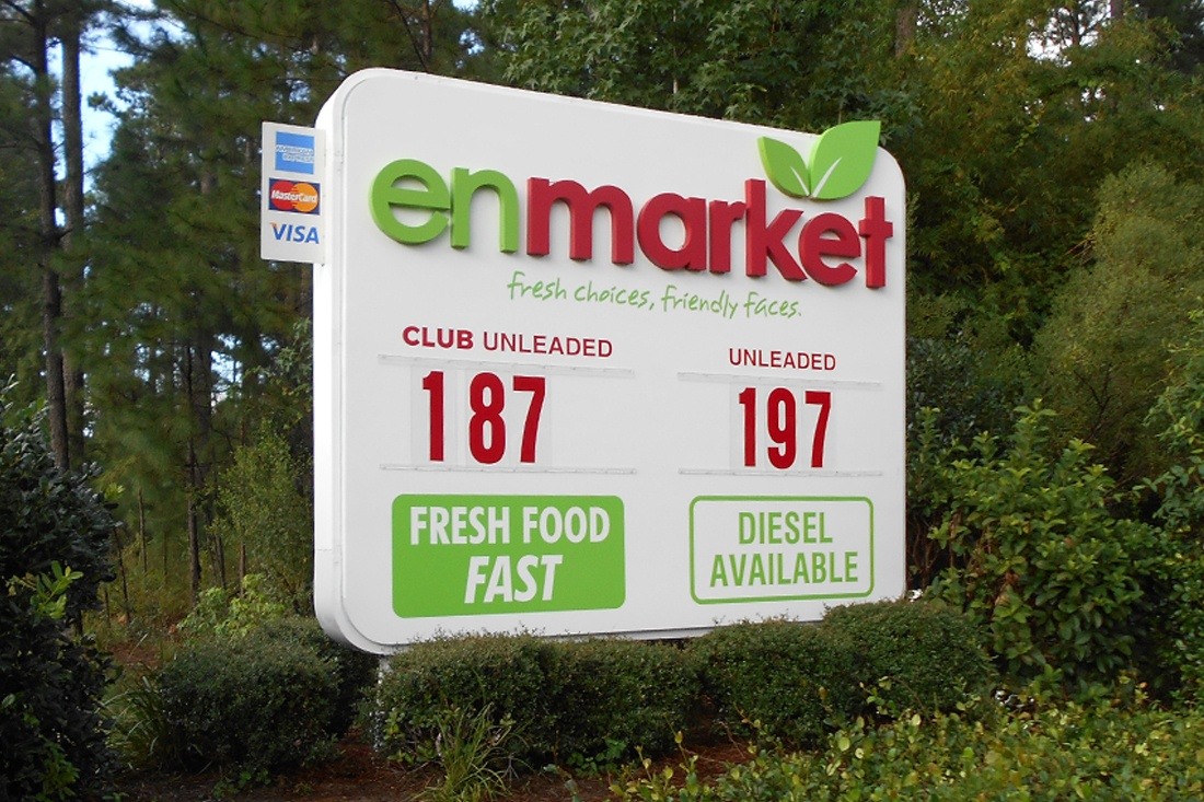 Enmarket Price Sign