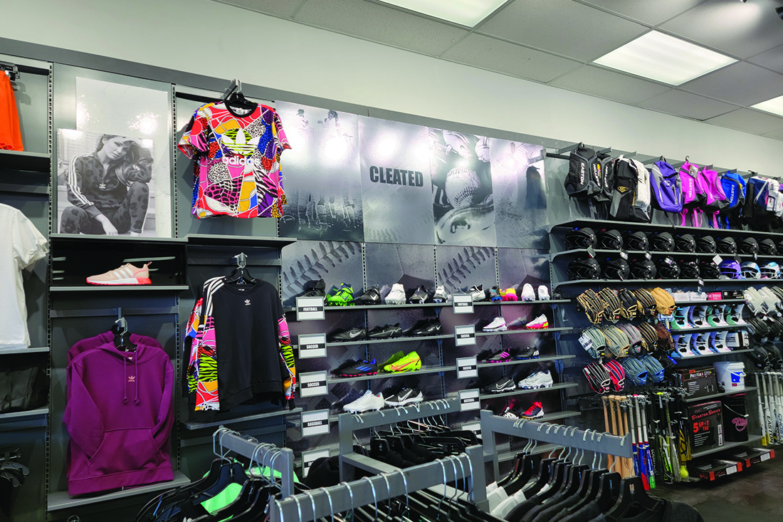 Hibbett sporting goods signage and installation