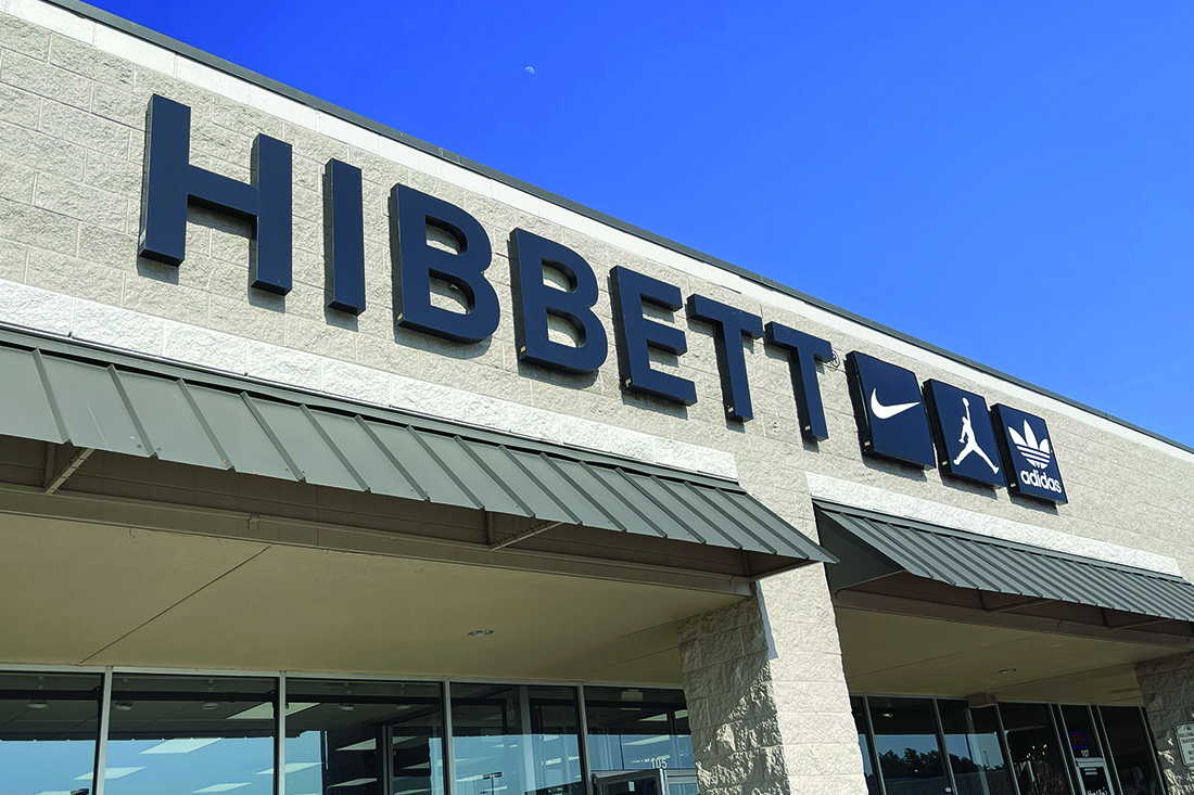 Hibbett sporting goods signage and installation