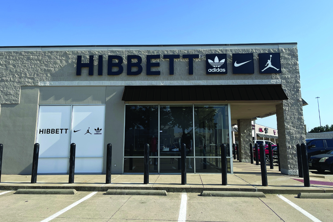 Hibbett sporting goods signage and installation