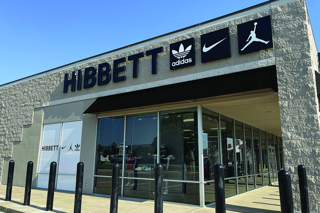 Hibbett sporting goods signage and installation