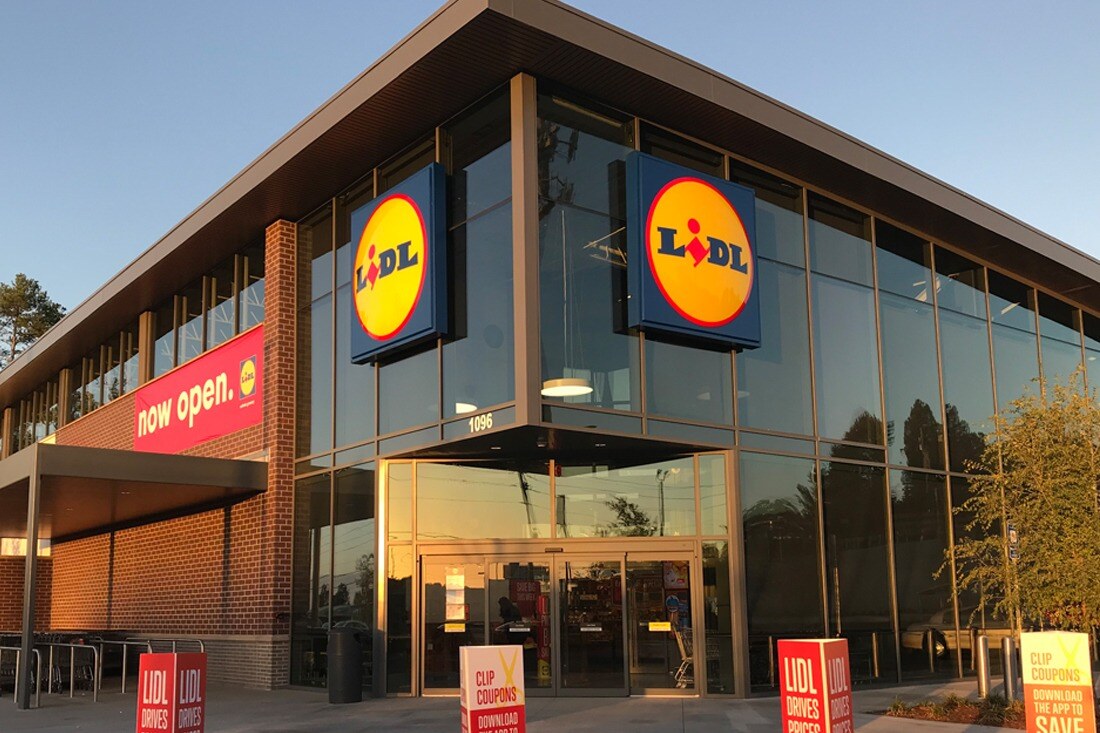 Lidl Grocery Signage Cabinet Wall