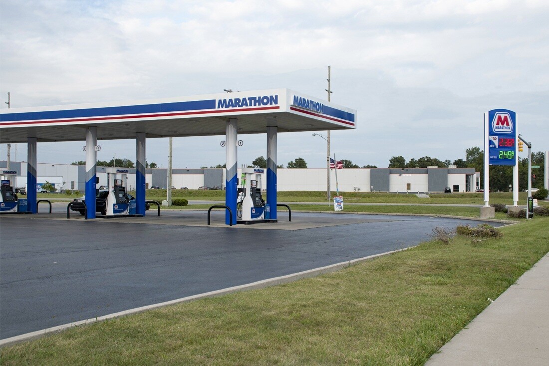 Marathon Petroleum With Red LED
