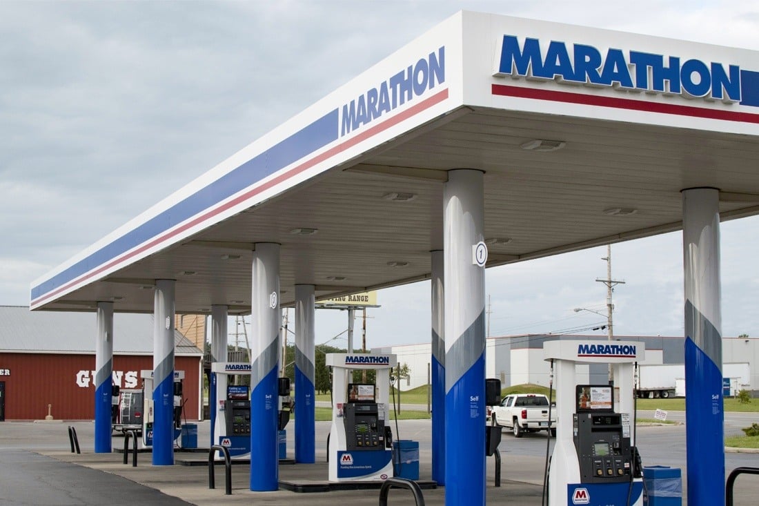 Marathon Petroleum With Red LED