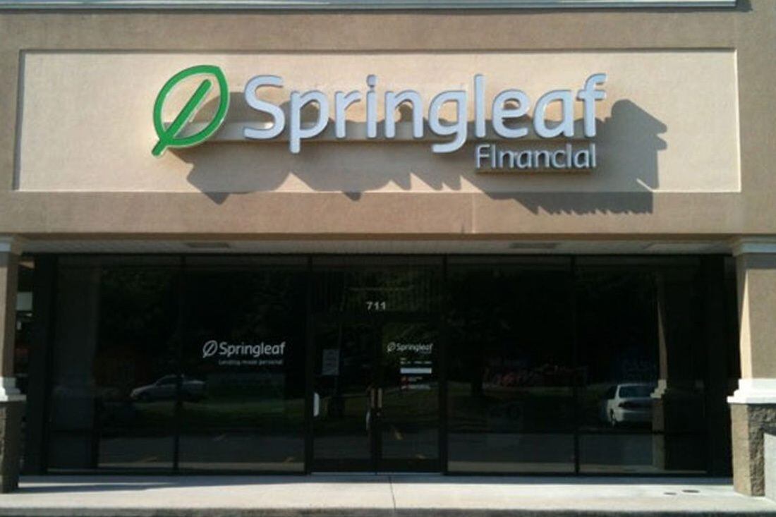 Springleaf channel letter sign