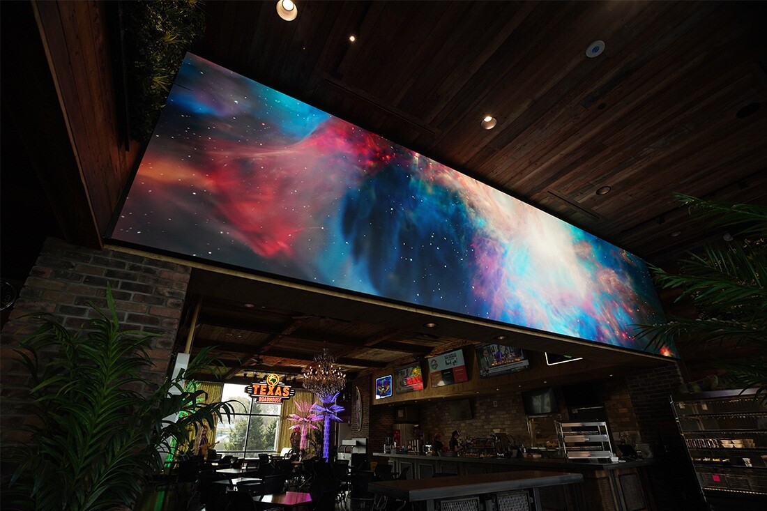 Texas roadhouse video wall