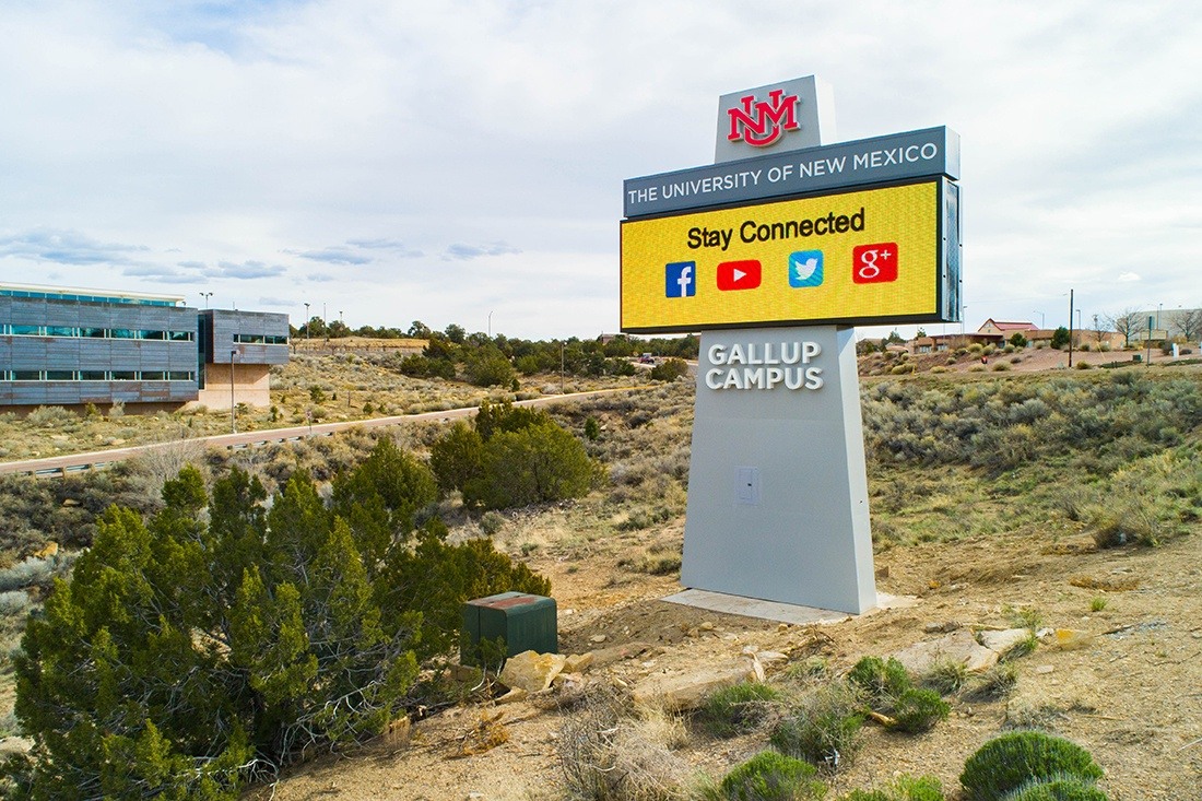 University of new mexico digital signage