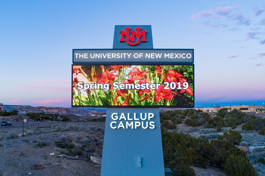 University of new mexico digital signage