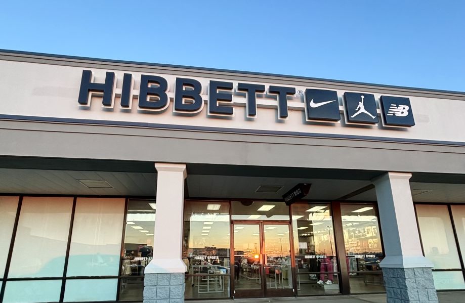 Hibbett storefront in Greensburg, Indiana