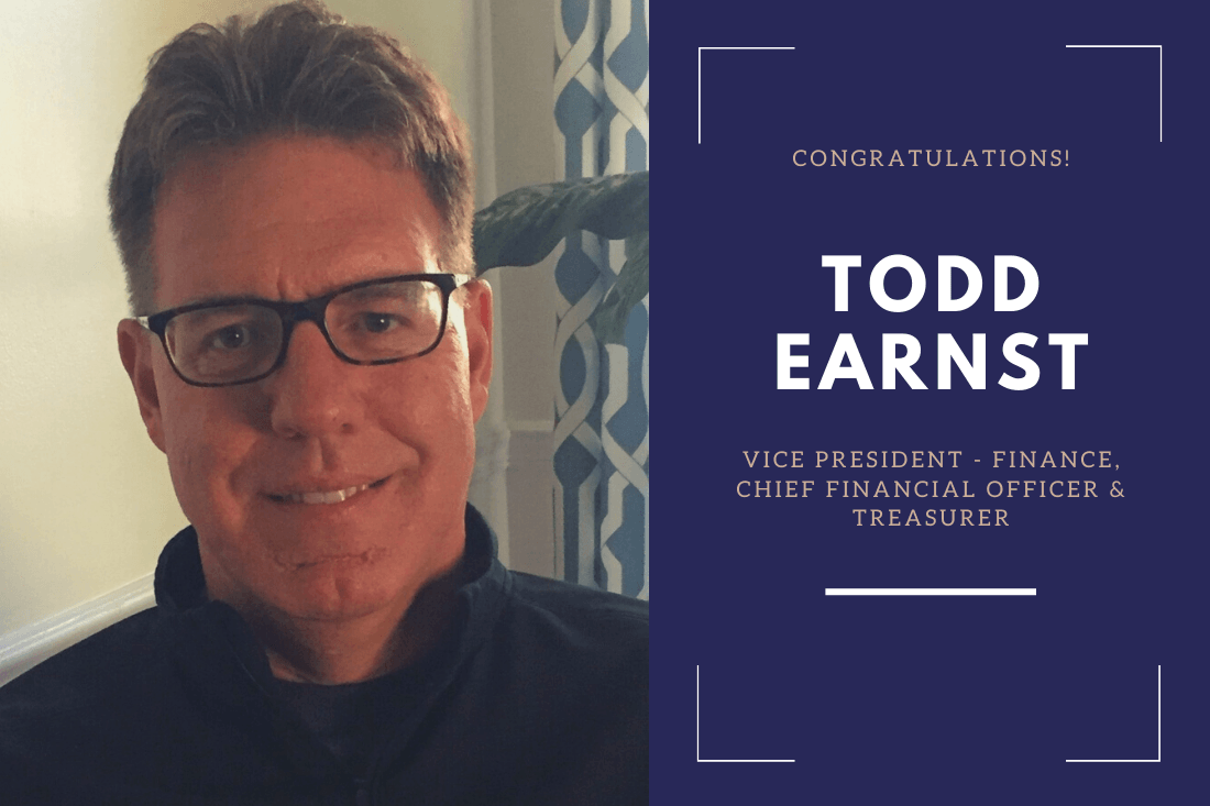 Congratulations Todd Earnst on Promotion