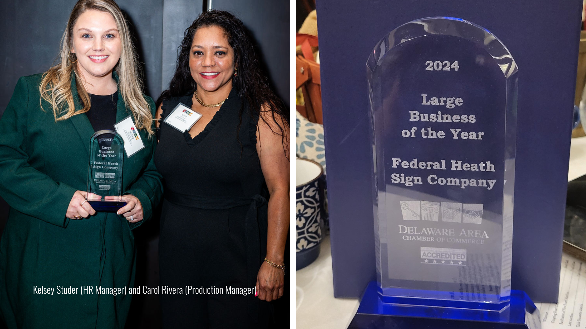 Federal Heath Sign Company Named Large Business of the Year by the Delaware Chamber