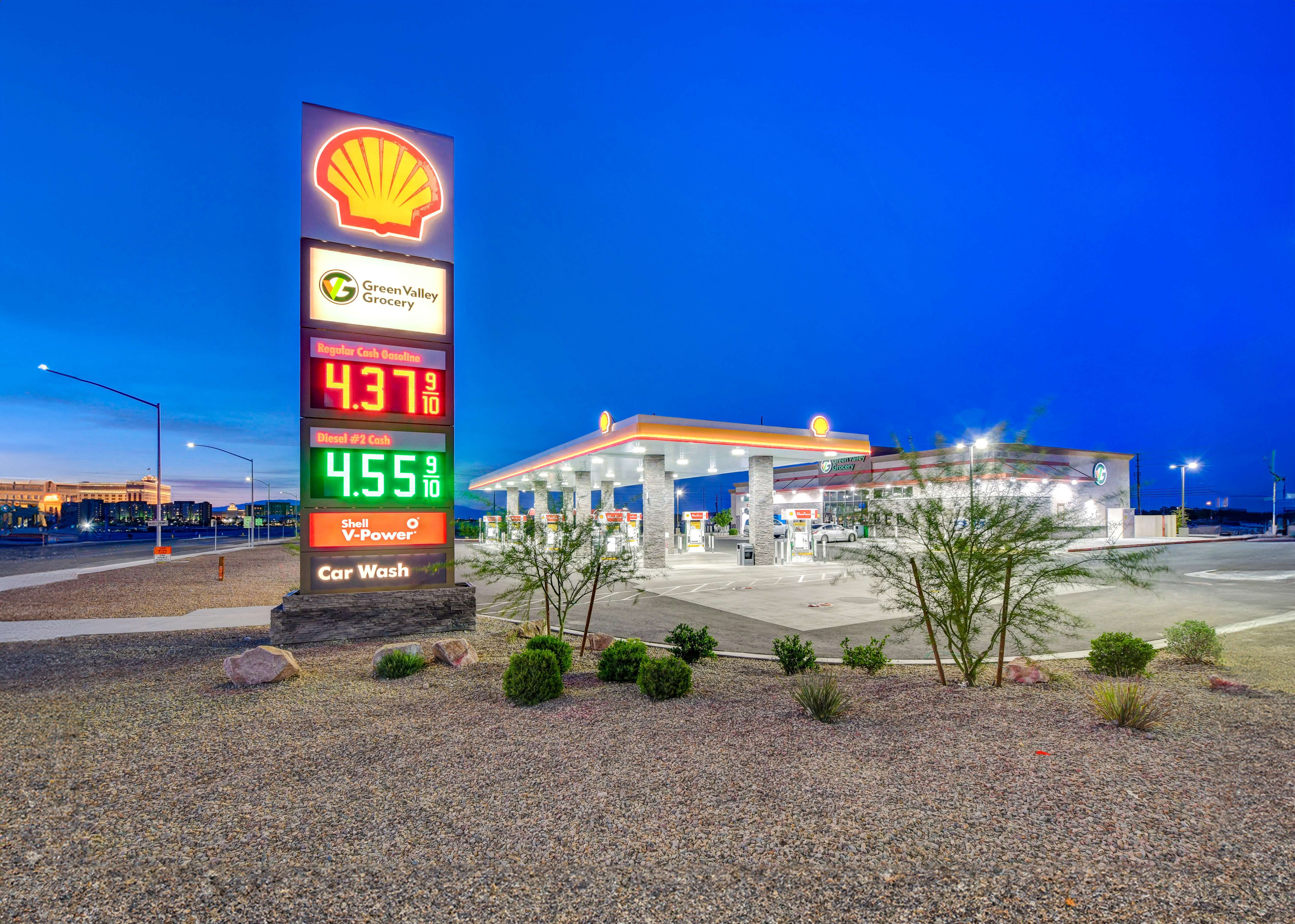 Shell LV Blvd Twilight