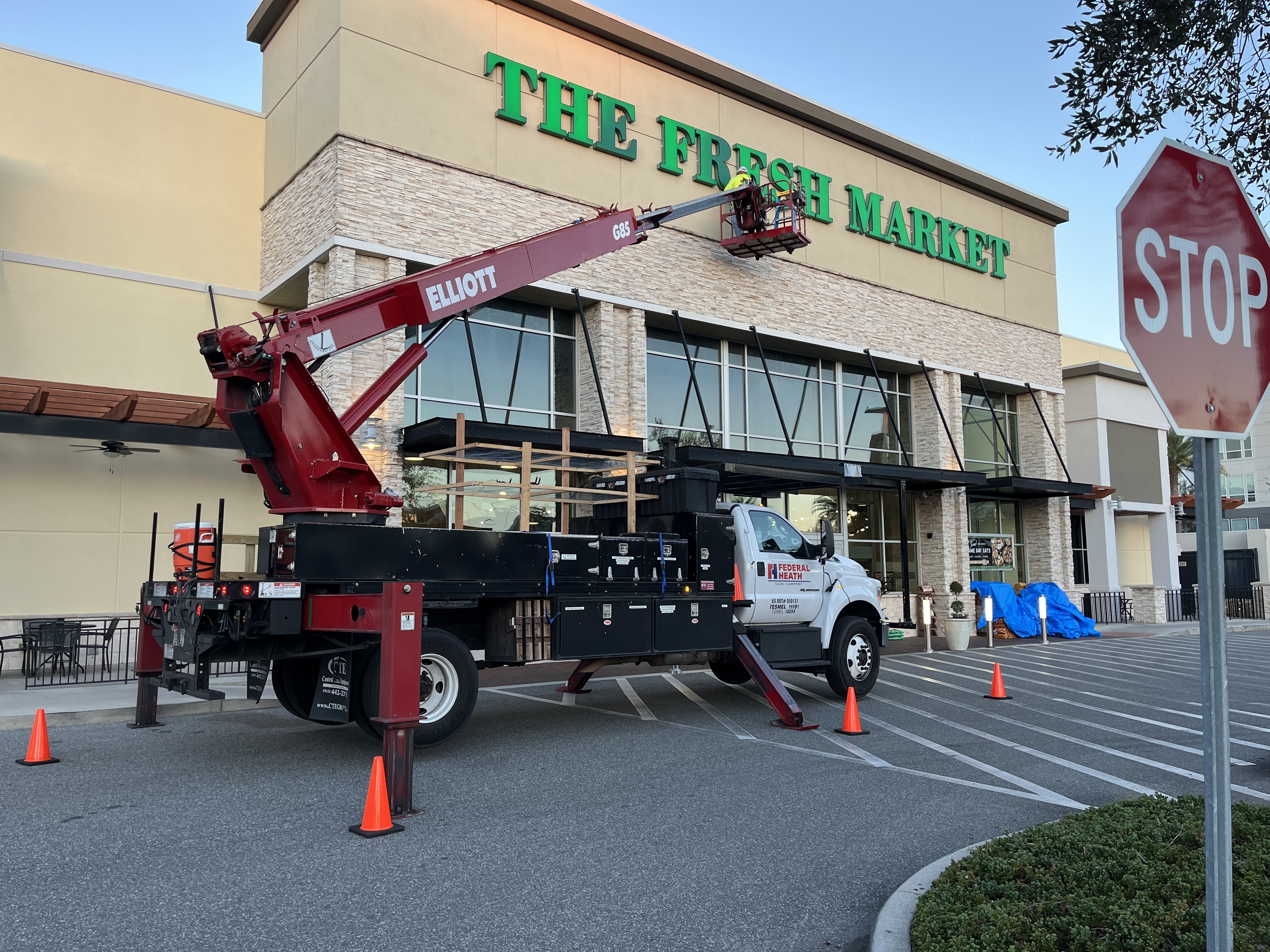 The Fresh Market 2 Storefront sign repair